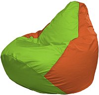 Кресло-мешок Flagman Груша Мега XXXL Г3.1-163 (салатовый/оранжевый)