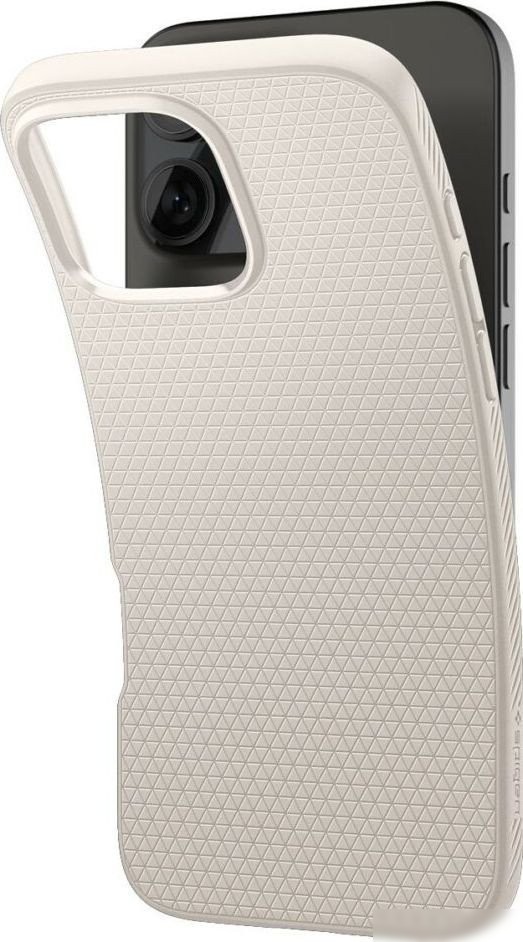 Чехол для телефона Spigen Liquid Air для iPhone 16 Pro Natural Titanium