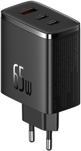 Сетевое зарядное Baseus Cube Pro 3 Ports Fast Charger 65W P10152301113-00 (черный)