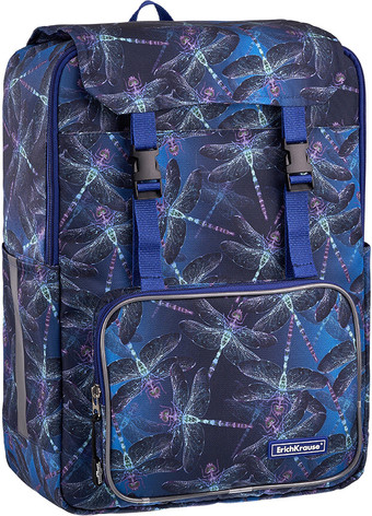 Школьный рюкзак Erich Krause ActiveLine Vintage 18L Neon Dragonflies