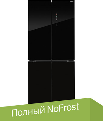 Четырёхдверный холодильник Hiberg RFQ-600DX NFGB Inverter