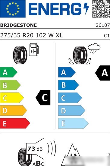 Автомобильные шины Bridgestone Blizzak LM005 275/35R20 102W