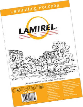 Пленка для ламинирования Lamirel A3, 75 мкм, 100 л LA-78655