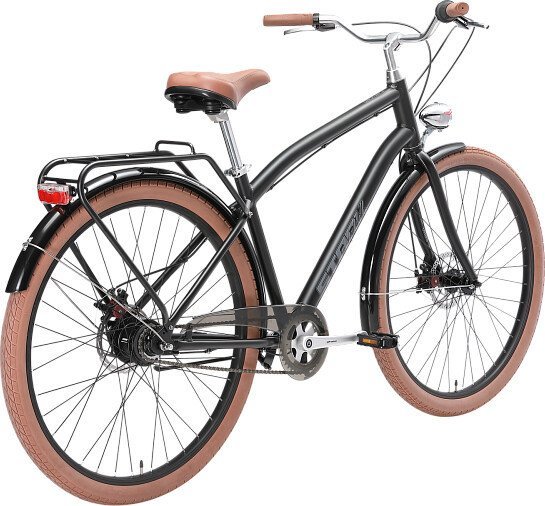 Велосипед Stark Comfort Man 28 D 8 speed р.16 HQ-0017938 2025 (черный матовый/темно-серый)