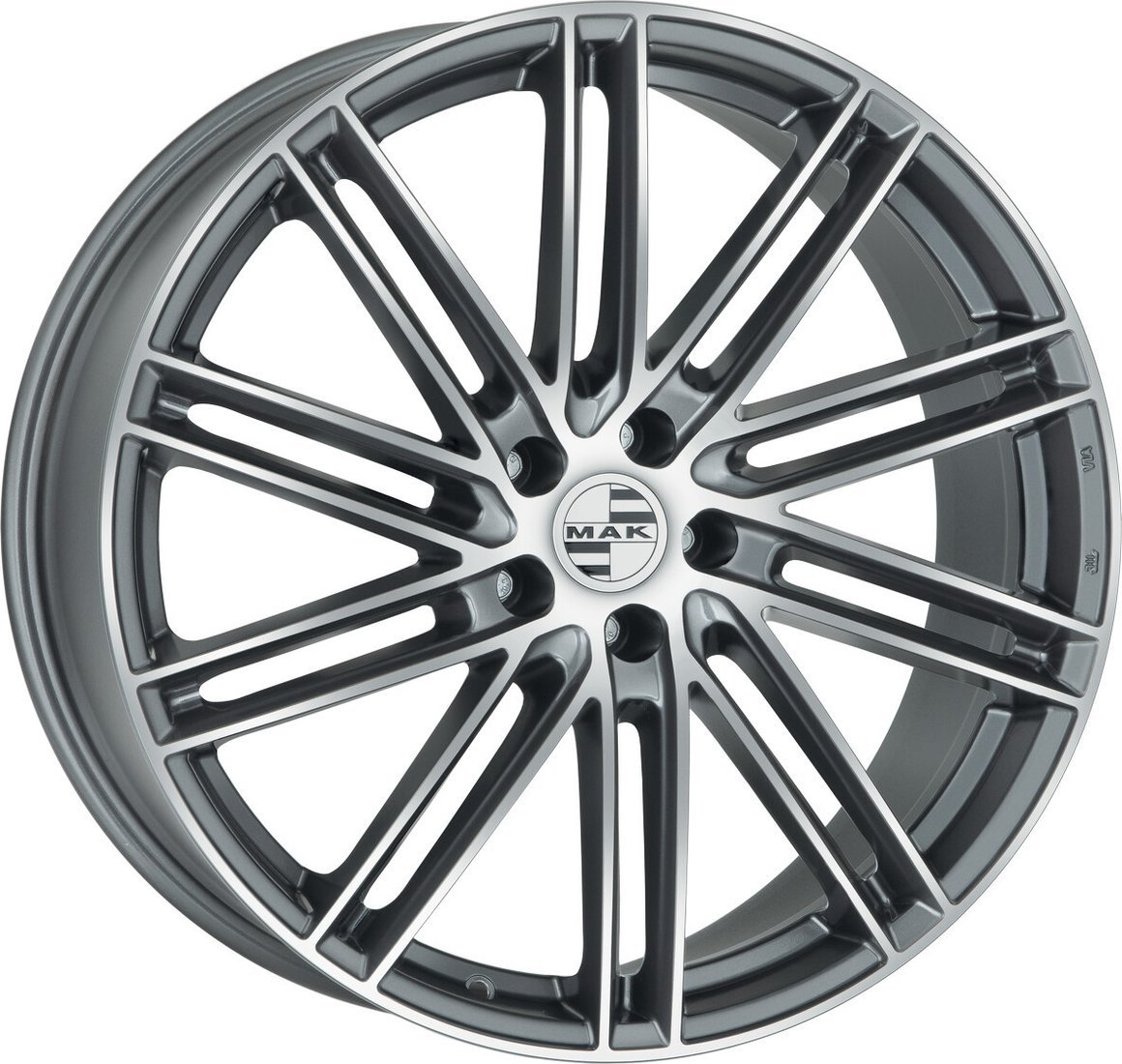 Литые диски MAK Leipzig 20x9" 5x112мм DIA 66.45мм ET 26мм Gun Met-Mirror Face