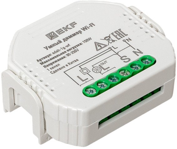 Реле EKF Wi-Fi Connect 1 канал SDSH-1G-WF