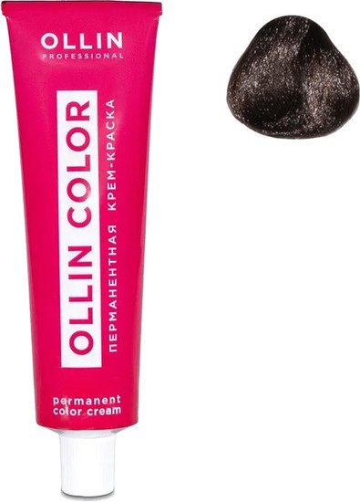 Крем-краска Ollin Professional Color перманентная 4/1 шатен пепельный 60 мл