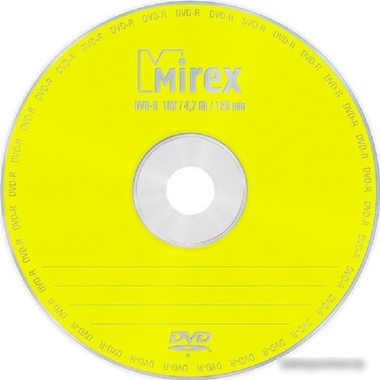 DVD-R диск Mirex 4.7Gb 16x Mirex в бумажном конверте с окном