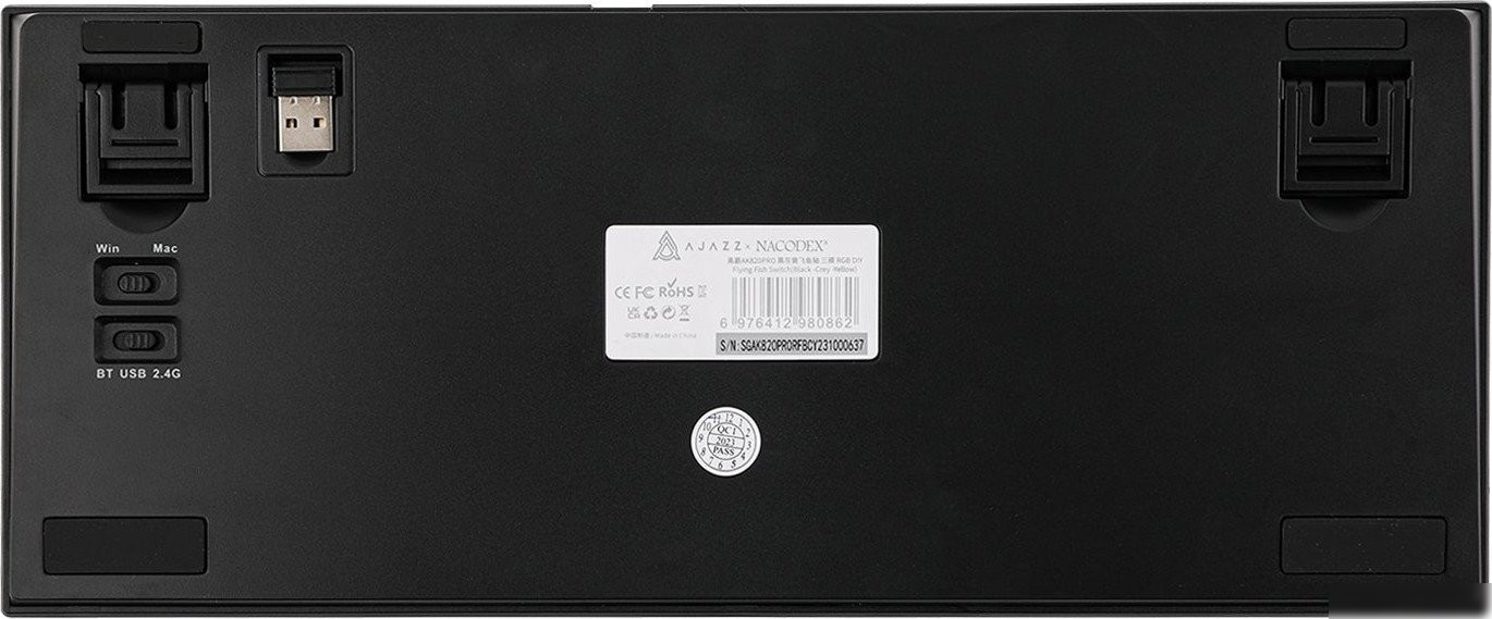 Клавиатура Ajazz AK820 Pro (серый, Ajazz Gift)