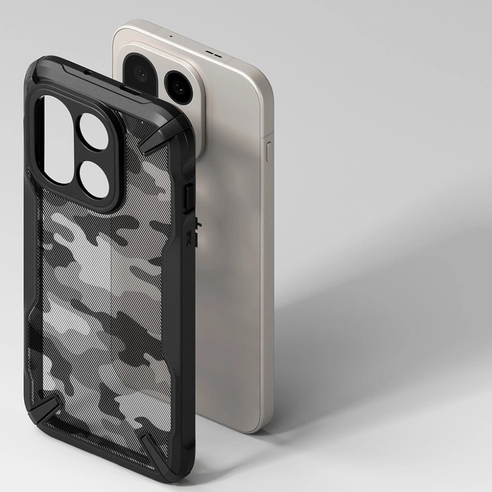 Чехол для телефона Ringke Fusion X для OnePlus 15 (Camo Black)