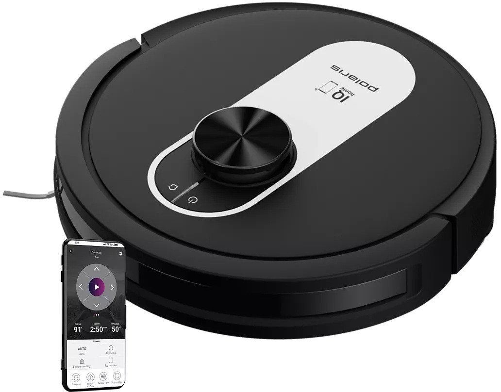 Робот-пылесос Polaris PVCR 4250 WIFI IQ Home (черный)