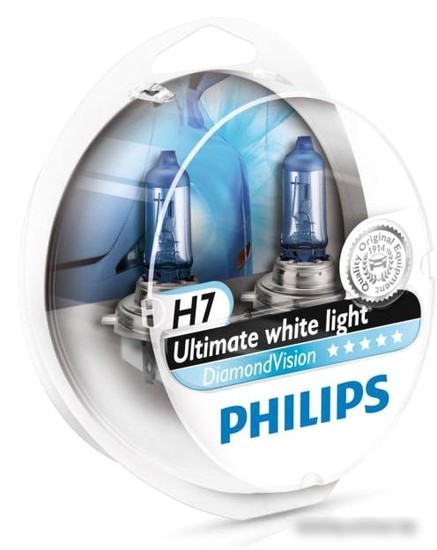 Галогенная лампа Philips H7 DiamondVision 2шт
