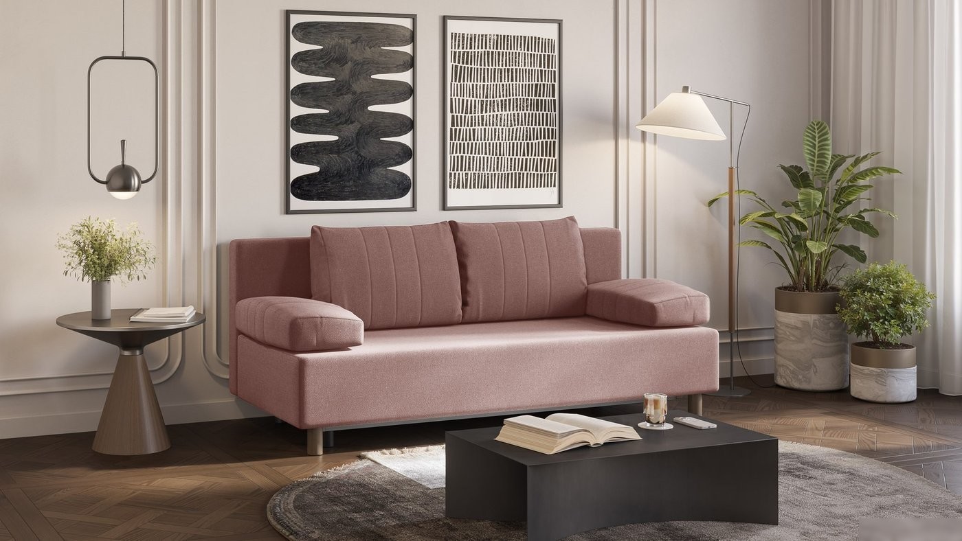Диван Mio Tesoro Саари SB3 (Malmo 61 Pink)
