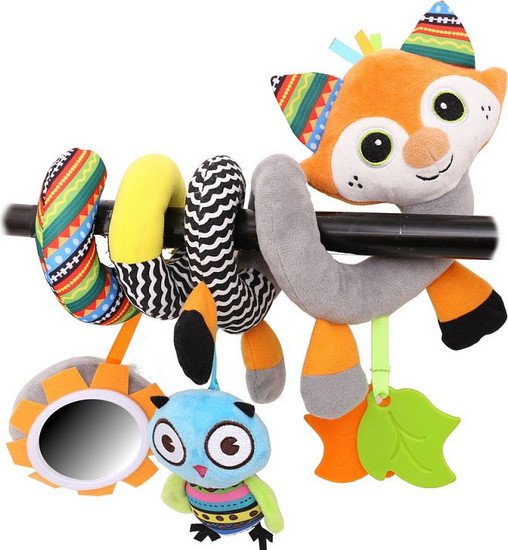 Погремушка с прорезывателем Biba Toys Лисенок и друзья WF223