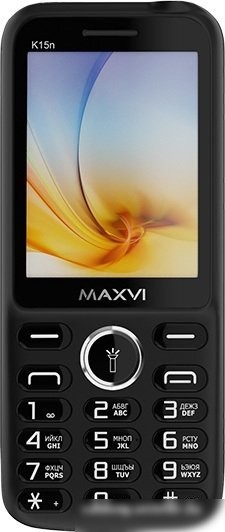 Кнопочный телефон Maxvi K15n (черный)