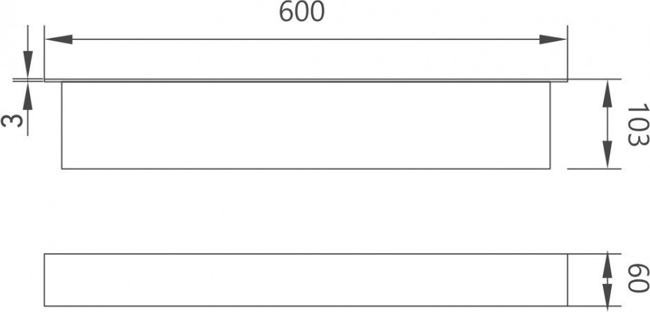 Abber Полка для ванной Nischen AN3010NG (никель)