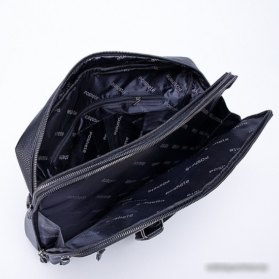 Мужская сумка Poshete 249-8193-8-BLK (черный)