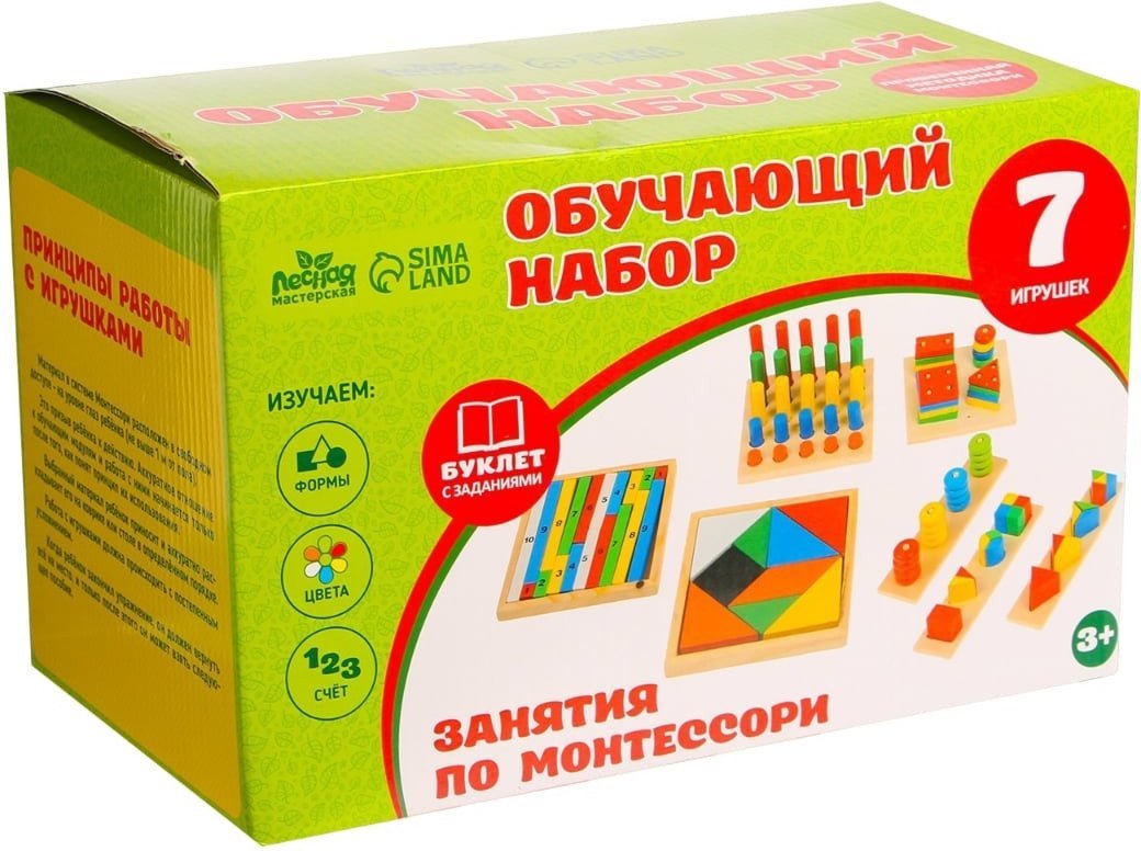 Набор развивающих игрушек Лесная мастерская Занятия по Монтессори 4366750