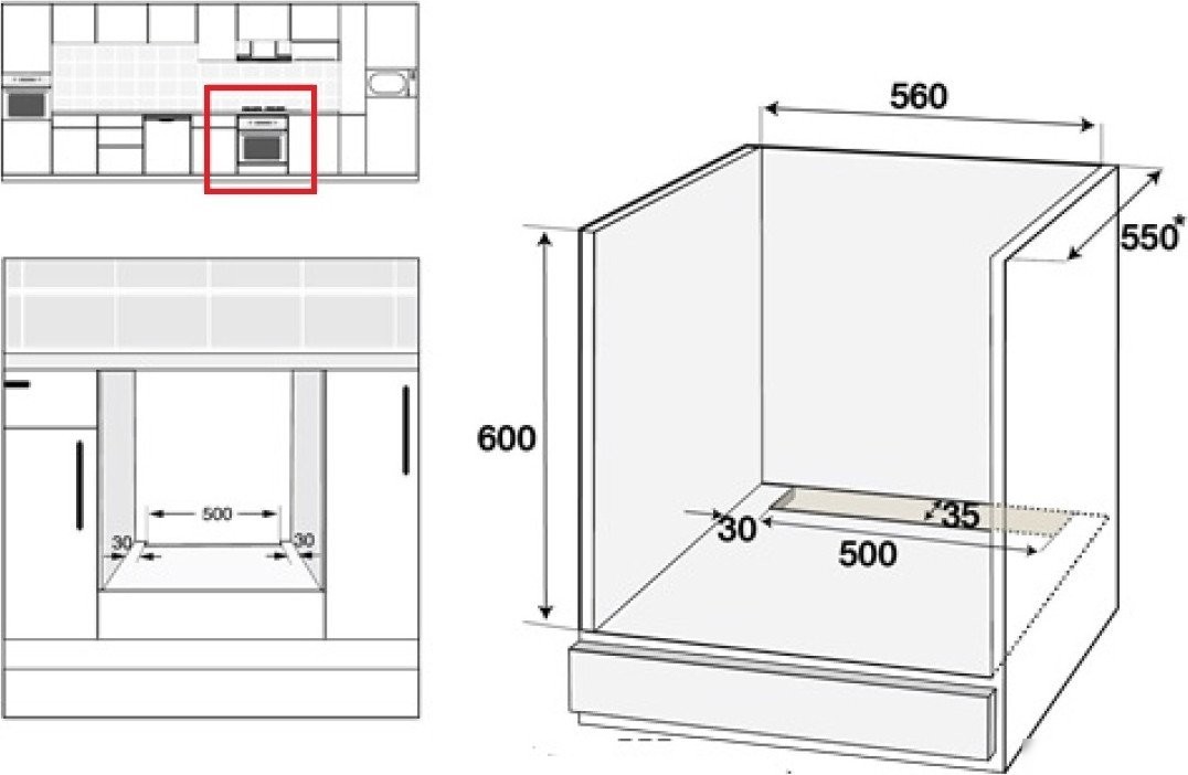 Электрический духовой шкаф Schtoff Decor 800