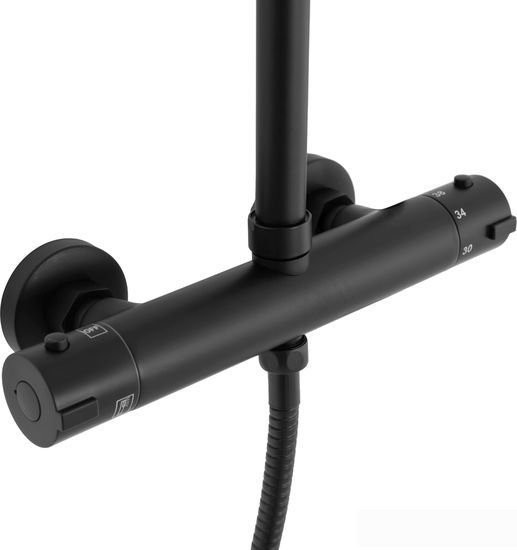 Душевая система Rea Bliss Black REA-P8804