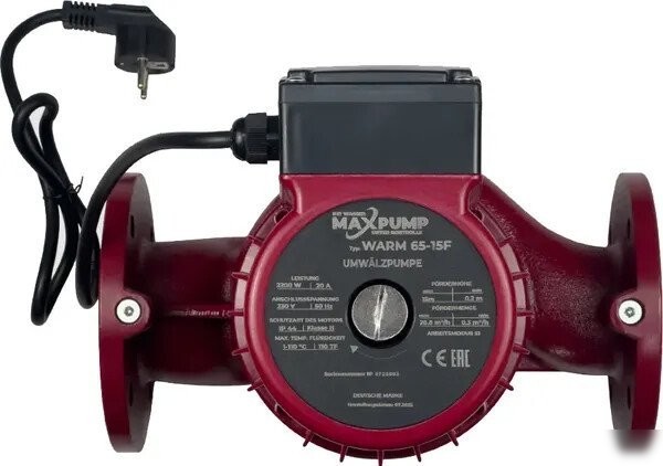 Циркуляционный насос Maxpump Warm 65-15F 230V