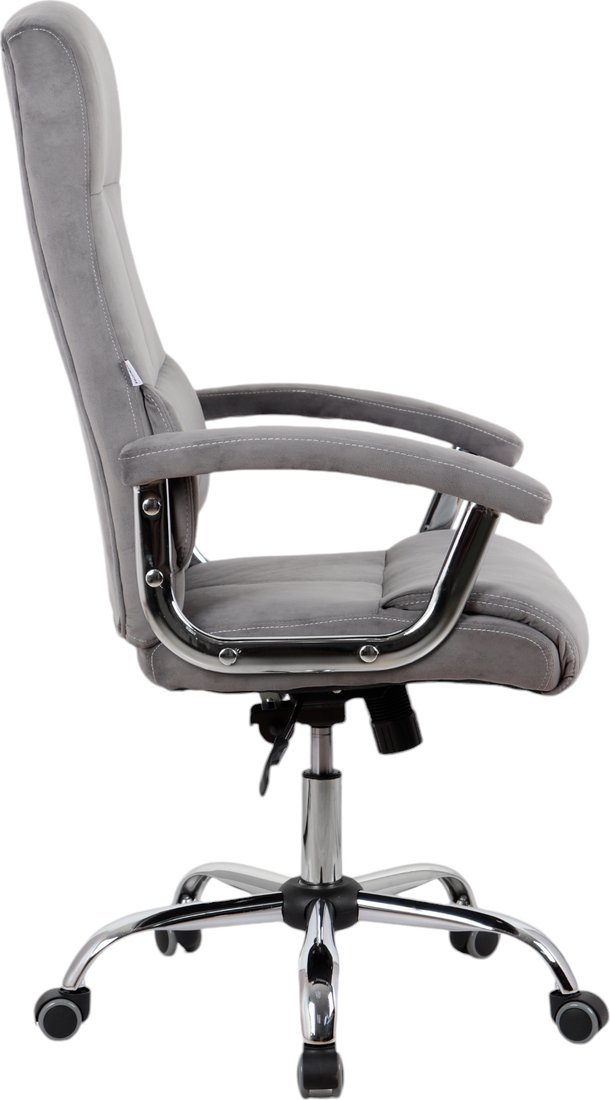 Офисное кресло King Style SHL-8 Sane Velvet Chrome (велюр, серый)