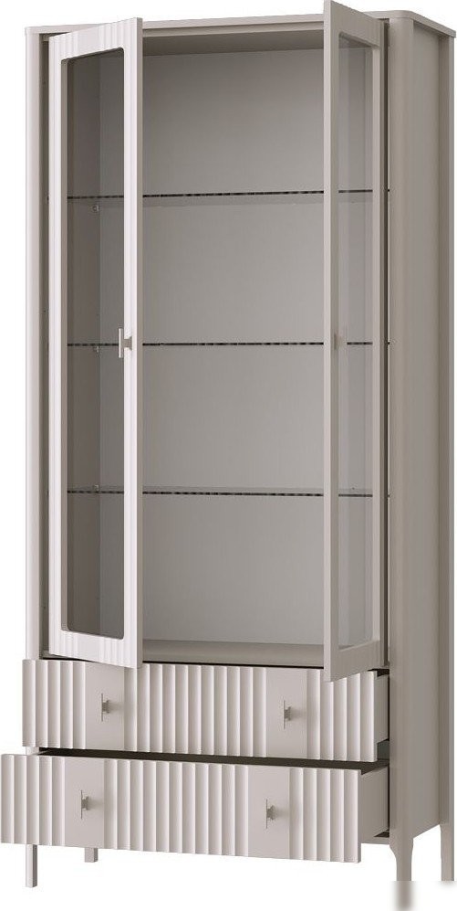 Шкаф-витрина Black Red White Dalia REG2W2S (персидский жемчуг)