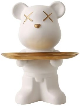 Статуэтка Merry Bear Home Decor Violent Bear Черное и белое 30001208