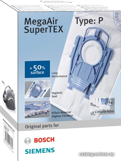 Комплект одноразовых мешков Bosch BBZ41FP (тип "P", 4 шт)