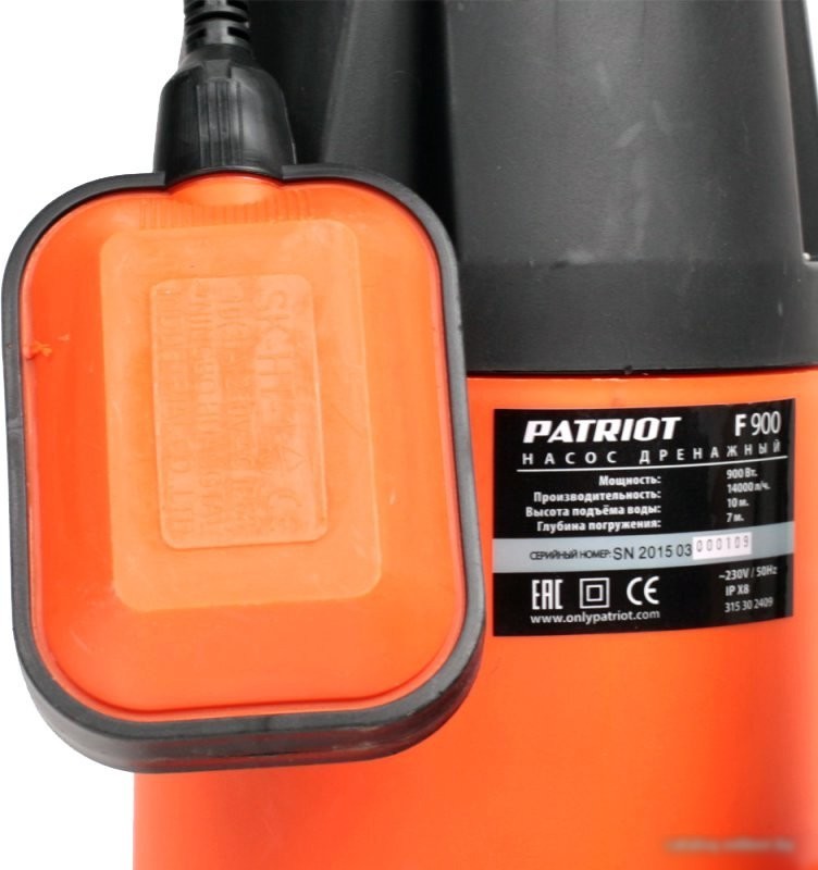 Дренажный насос Patriot F900