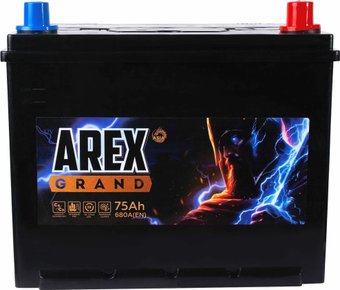 Автомобильный аккумулятор AREX Grand Asia R+ (75 А·ч)