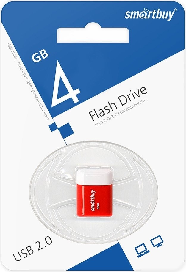 USB Flash SmartBuy Lara 4GB (красный)