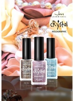 Лак Jeanmishel Crystal с блестками 3D эффект голографии тон 713 (12 мл)