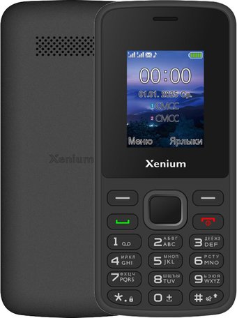 Кнопочный телефон Xenium X175 (черный)