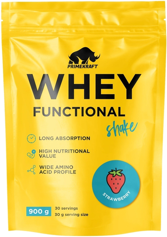 Протеин Prime Kraft Whey Functional Shake (900 г, кокос)