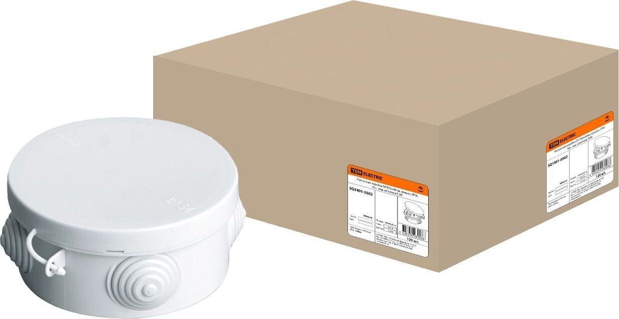 Накладная коробка TDM Electric SQ1401-0502 (белый)