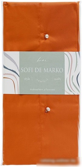 Постельное белье Sofi De MarkO Premium Mako 70х70 Нав-Пм-ор-70х70 (оранжевый)