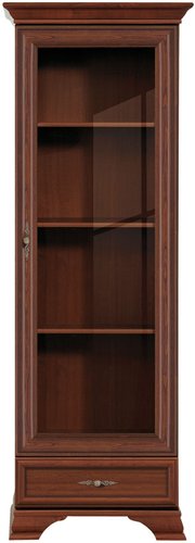 Шкаф-витрина Black Red White Kentaki S320-REG1W1S (каштан)