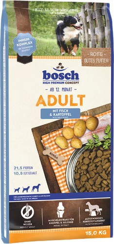 Сухой корм для собак Bosch Adult Fish & Potato 15 кг