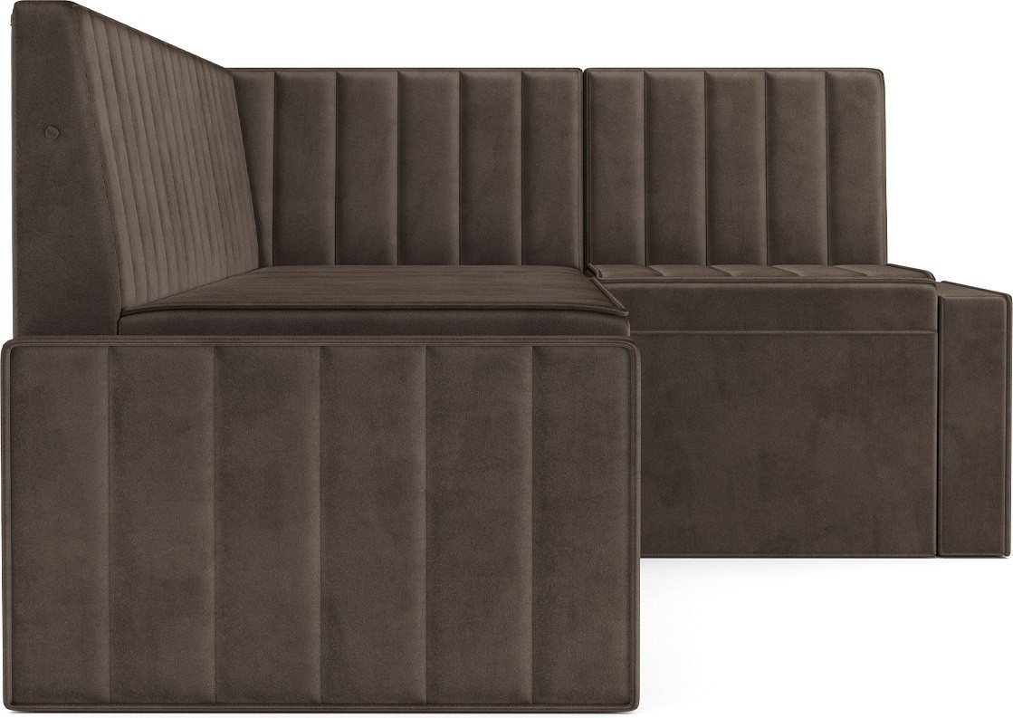 Угловой диван Мебель-АРС Вермут 211x83x141 M11-23-3 (шоколадный Star Velvet 60 Cofee)