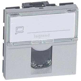 Розетка Legrand Mosaic 79464 (алюминий)