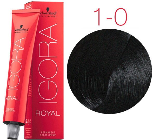 Крем-краска для волос Schwarzkopf Professional Igora Royal Permanent Color Creme 1-0 60 мл