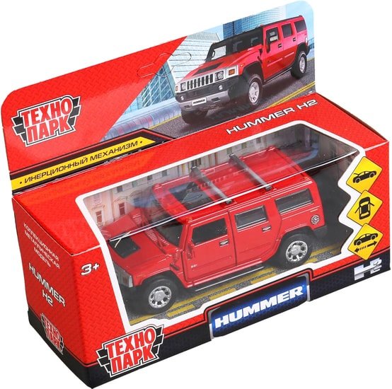 Игрушечный транспорт Технопарк Hummer H2 HUM2-12-RD (красный)