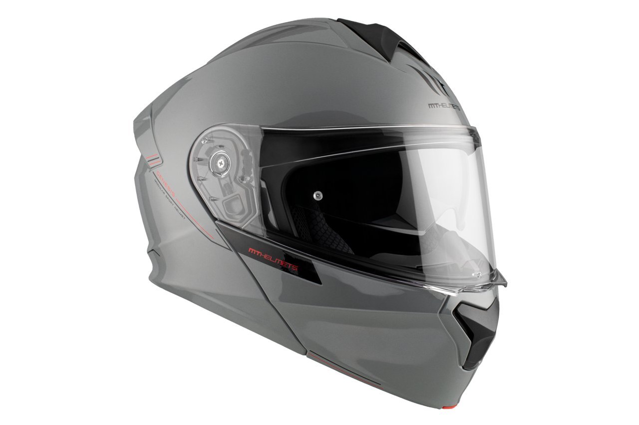 Мотошлем MT Helmets Genesis SV Solid A12 (M, серый глянцевый)