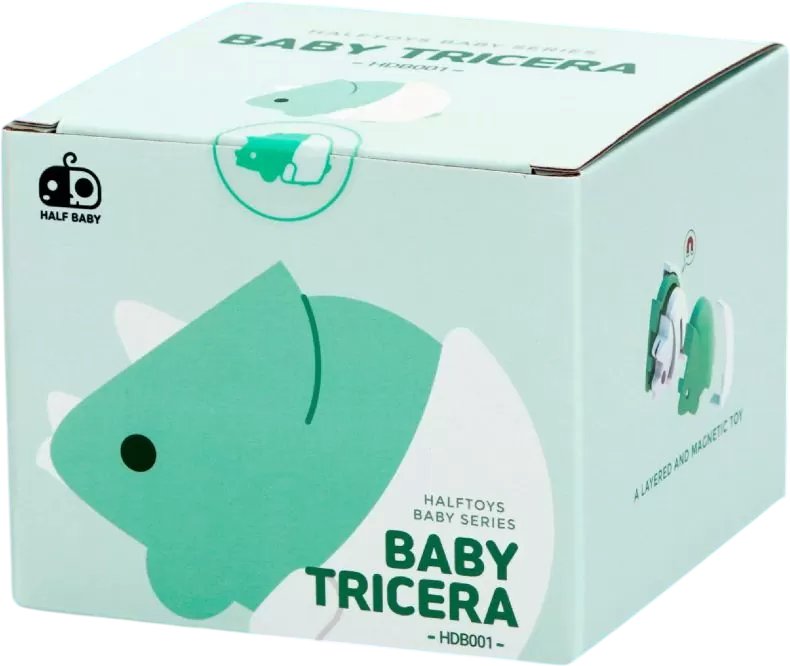 Магнитный конструктор Halftoys Baby Dino Трицера HDB001