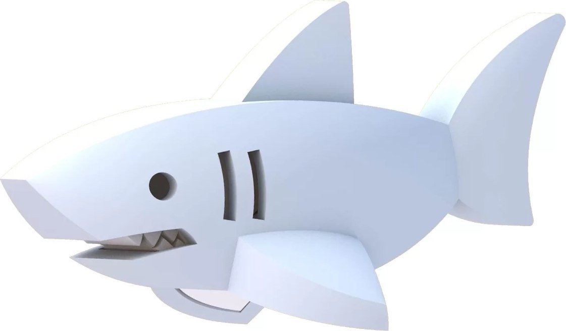 Магнитный конструктор Halftoys Ocean Белая акула HOS006