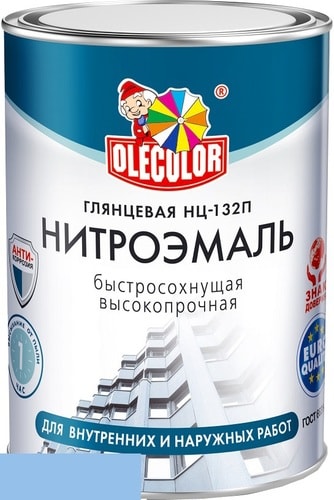 Эмаль Olecolor НЦ-132П 1.7 кг (голубой)