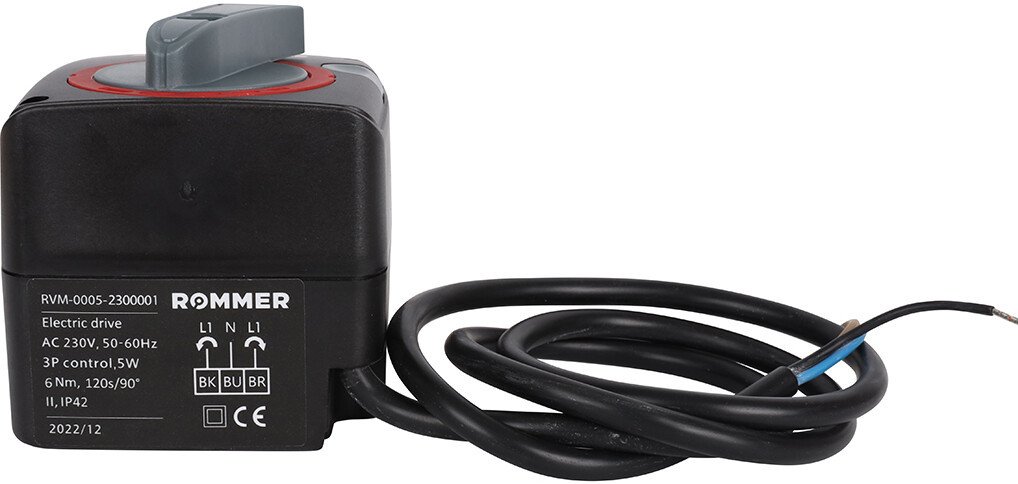 Сервопривод Rommer RVM-0005-230001 (6 Нм, 230В)
