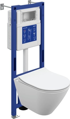 Унитаз подвесной Cersanit City Smart DPL EO Slim + Aqua 40 Smart M LP 69323