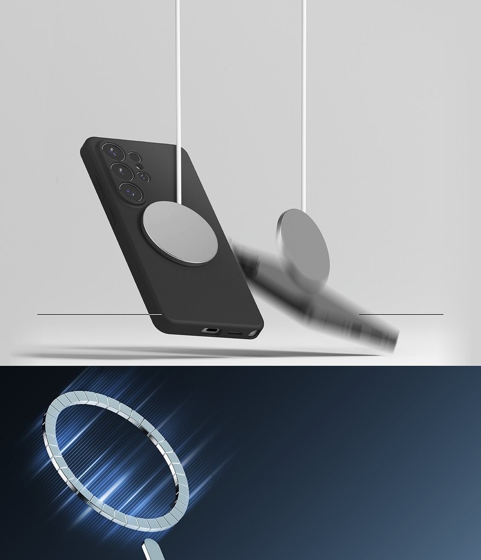 Чехол для телефона Ringke Silicone Magnetic для Galaxy S26 Ultra (Black)